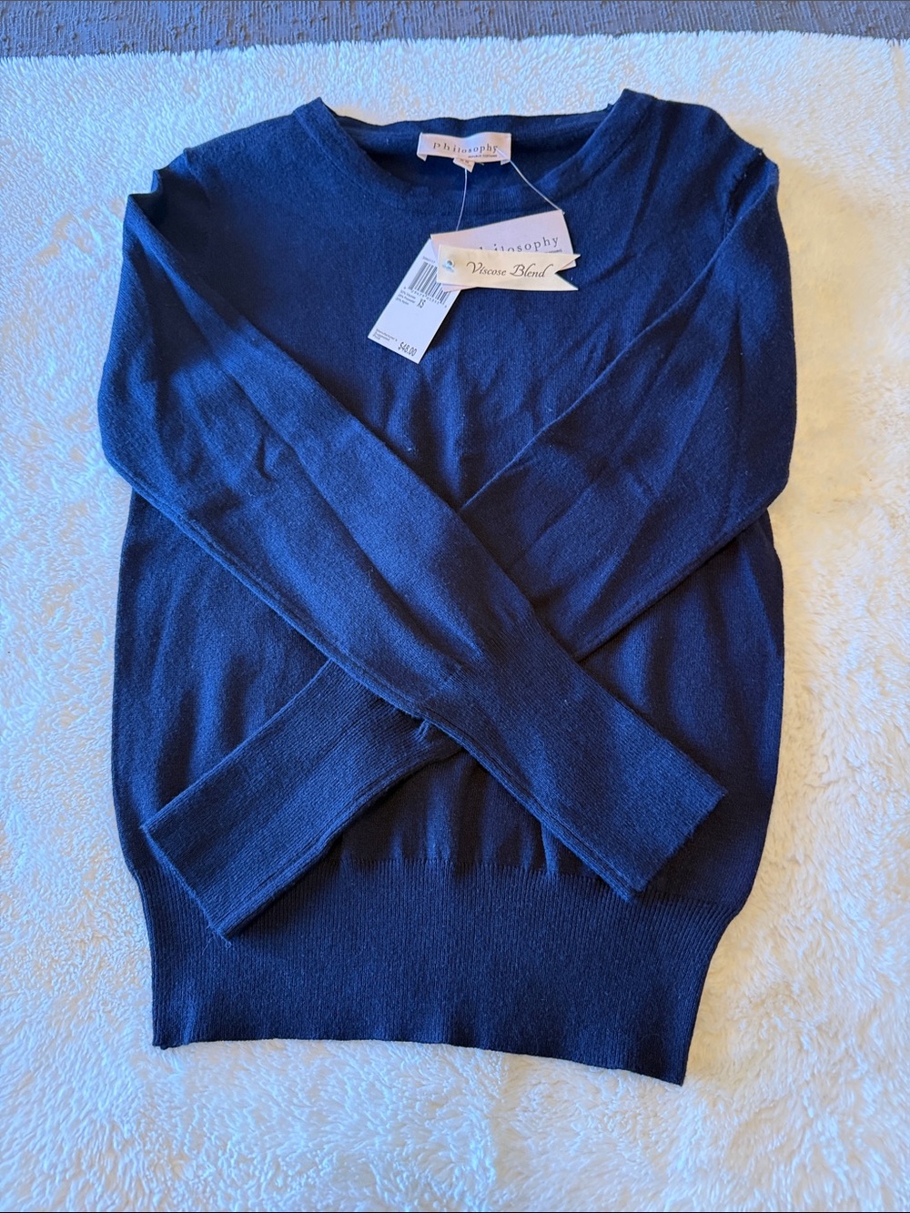 Philosophy Deep Navy Women's Crewneck Sweater